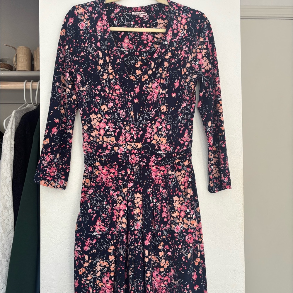 Juicy Courure Navy Floral Dress